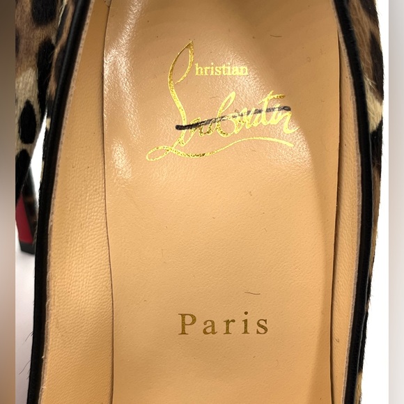 Christian Louboutin Leopard Kate 100 Pony Heels - Picture 6 of 7